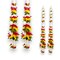 2 Strings Artificial Fabric Jasmine Garland for Festivals Pooja Indian Muslim Wedding Home Decor - Housewarming Diwali Eid Decorations - Mehndi Haldi Party Day of the Dead Door Hanging
